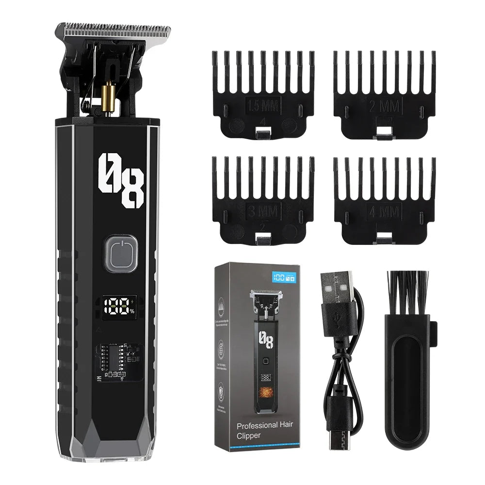 AFDEAL Cordless Hair Clipper & Beard Trimmer with LED Display