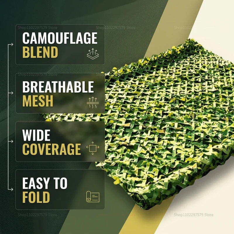 Tactical Woodland Camo Net 150x200cm | Hunting & Camping