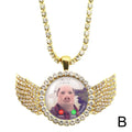 Funny Pig Angel Wings Pendant Necklace | Humor Jewelry Gift