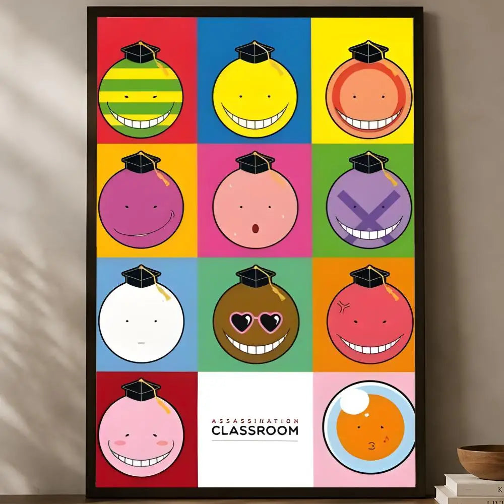 Assassination Classroom Self-Stick HD Wall Art Poster | Waterproof