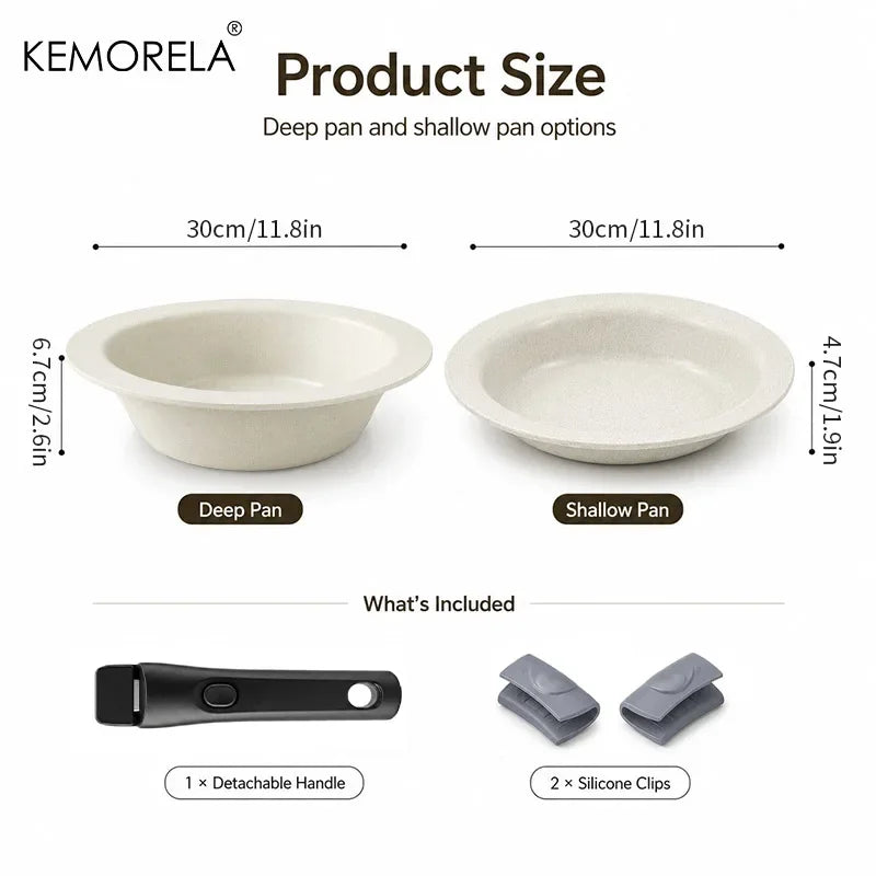 KEMORELA Ceramic Coated Aluminum Griddle Pan | Induction