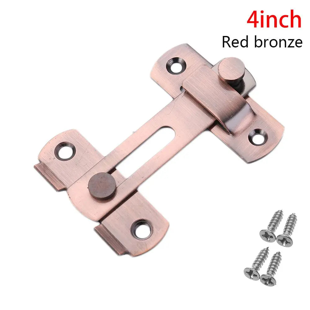 Stainless Steel Straight Lock Buckle Security Hasp Door Bolt Cabinet
