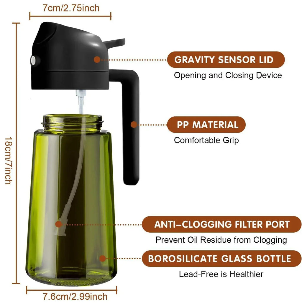 Light-blocking Dark Oil Sprayer Cooking 1 Olive Dispenser Bottle