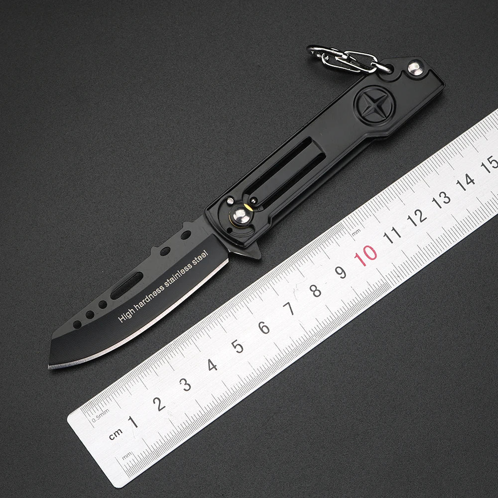 XUAN FENG Folding Pocket Knife – Stainless Steel Keychain EDC