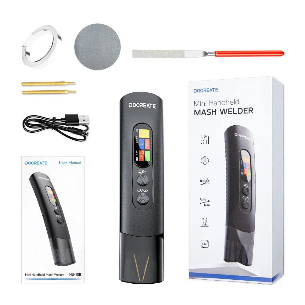 HU-10B Handheld Spot Welder 3360W 800A 1 4 Screen Auto Manual Dual