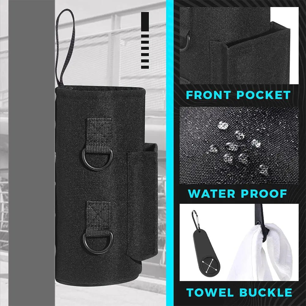 Magnetic Gym Bag – Water Bottle Carrier with Phone Pocket