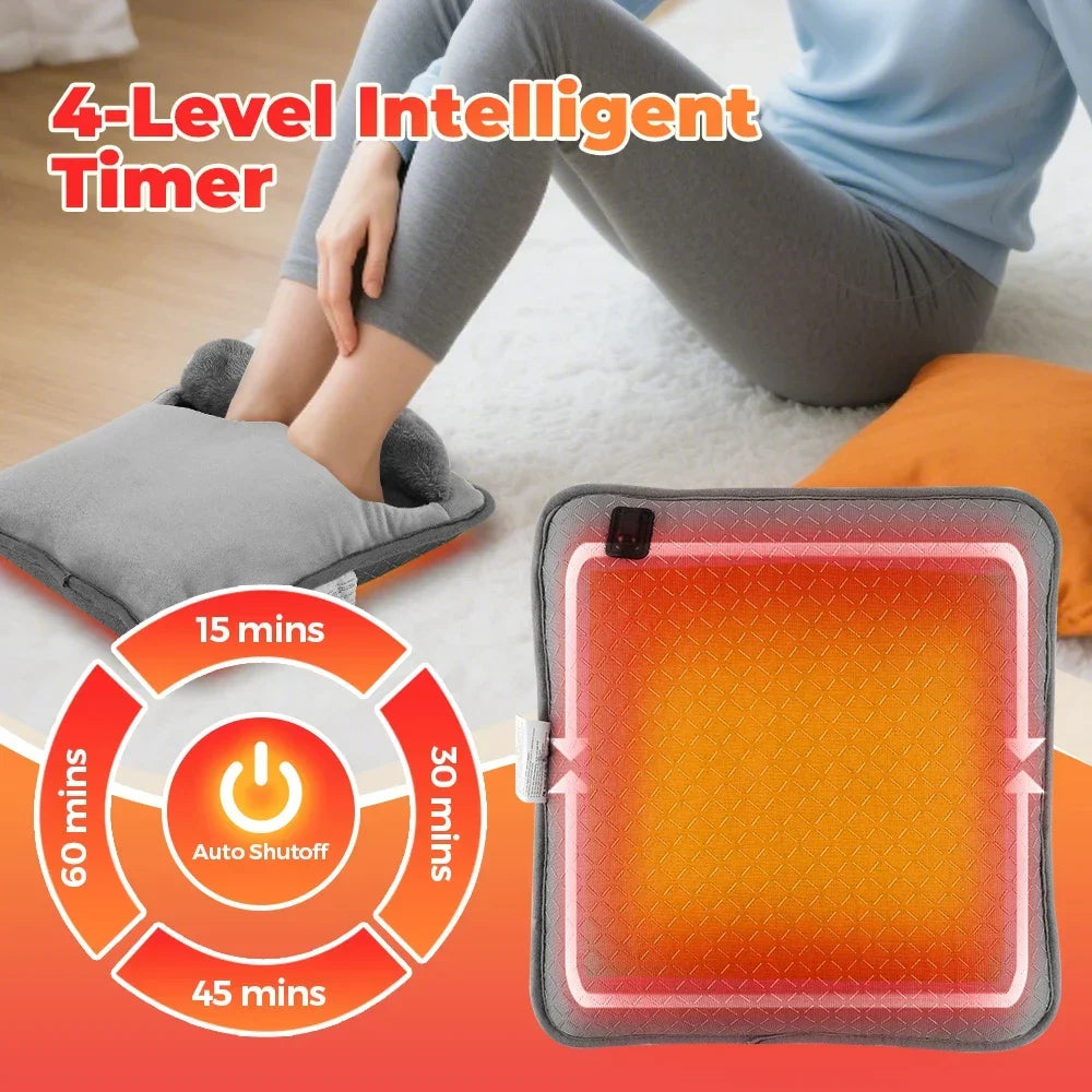 Hailicare Electric Foot Warmer Pad – 4 Heat Levels & Timer