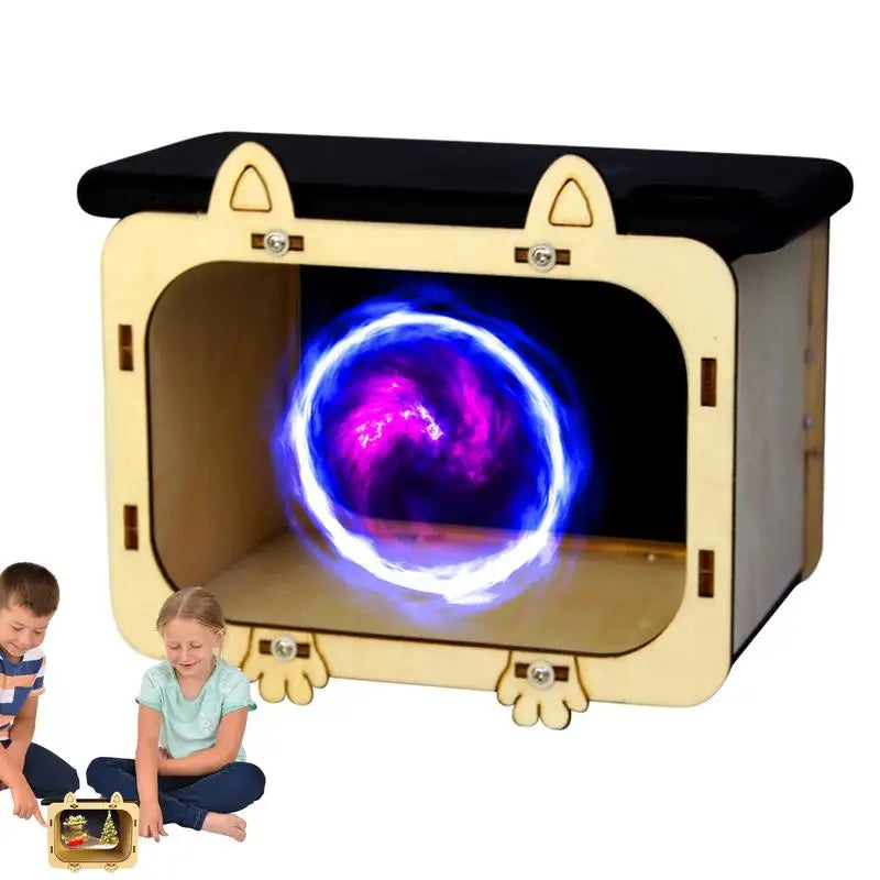 Phone Hologram Projector Wooden Mini DIY Cardboard Home Cinema