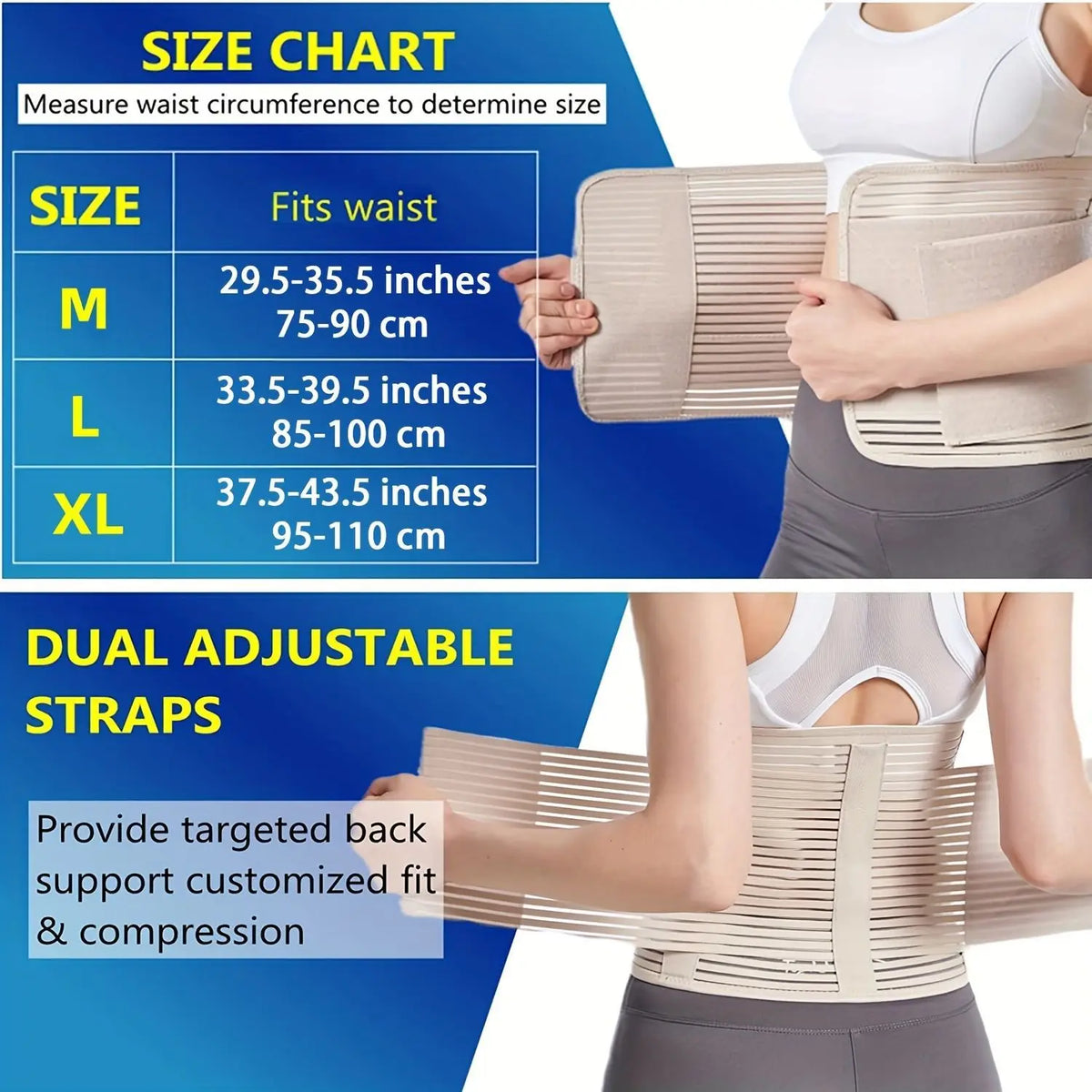 Abdominal Binder Tummy Belt | Compression Stomach Wrap