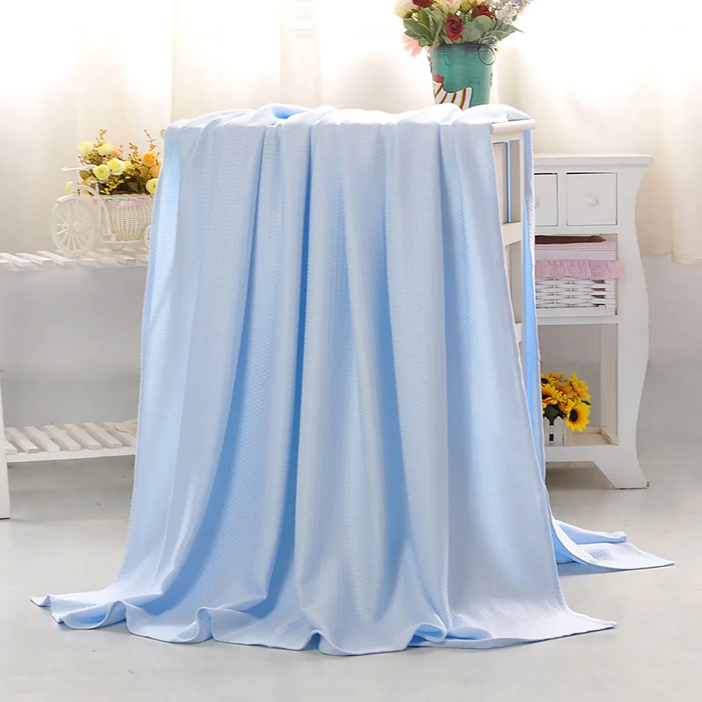 Bamboo Fiber Summer Cooling Blanket – Lightweight & Breathable
