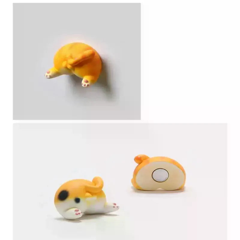 Cute Cat Butt Resin Fridge Magnets | Funny Cartoon Decor