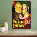 Public Enemy Metal Movie Poster Sign – Vintage Aluminum Wall Art