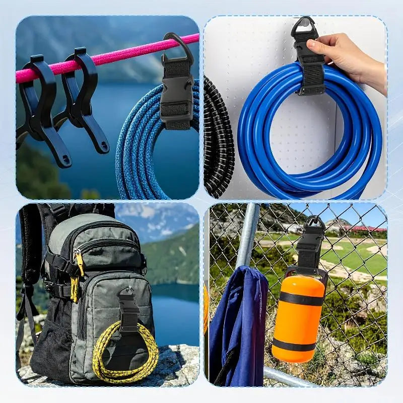 45cm Heavy-Duty Adjustable Storage Straps | 3-Axis Buckle