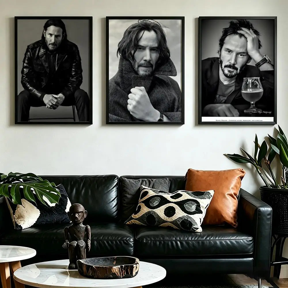 Keanu Reeves HD Wall Poster – Waterproof Aesthetic Decor