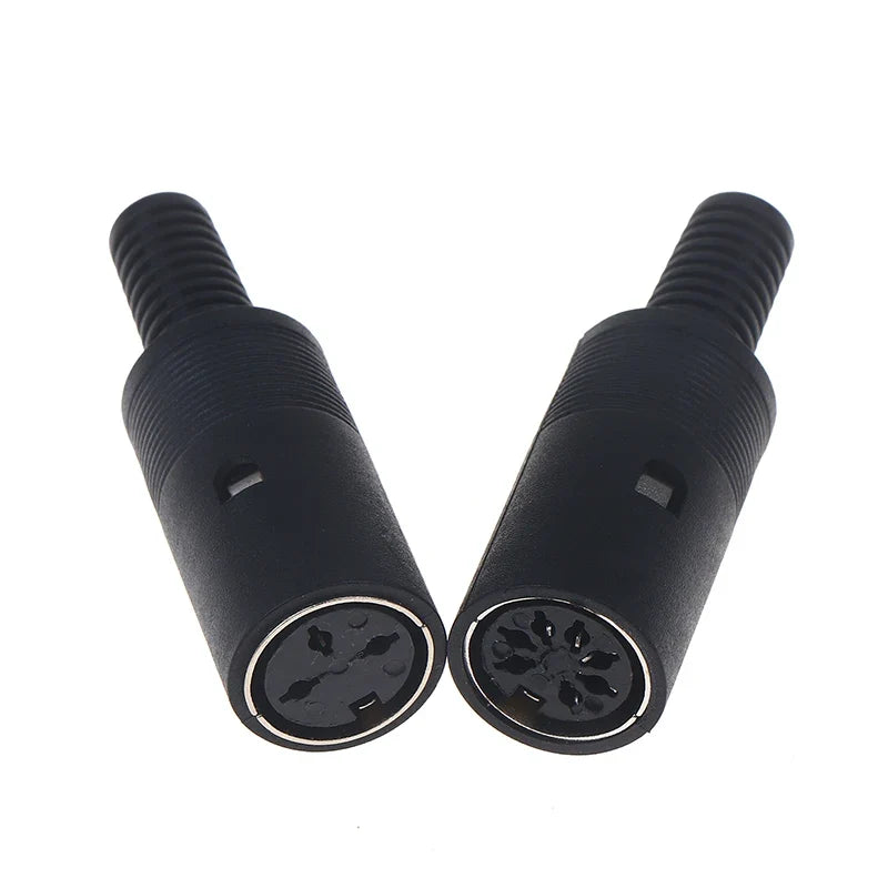 3P 4P 5P 6P 7P 8P DIN Male Female Plug Soecket Jack Plastic Handle