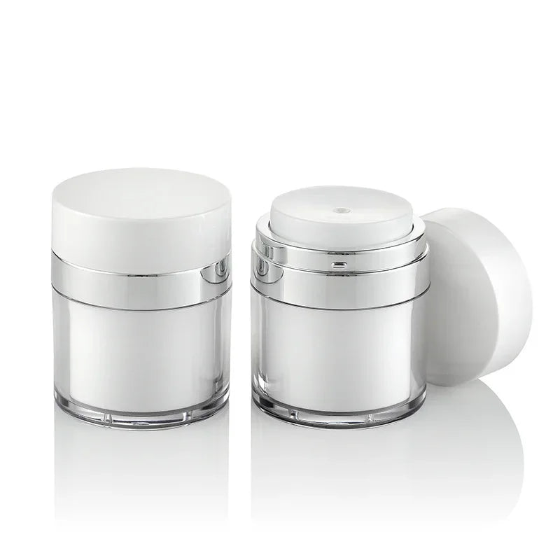 Airless Pump Jar – Refillable Acrylic Cream Bottle 15/30/50ml