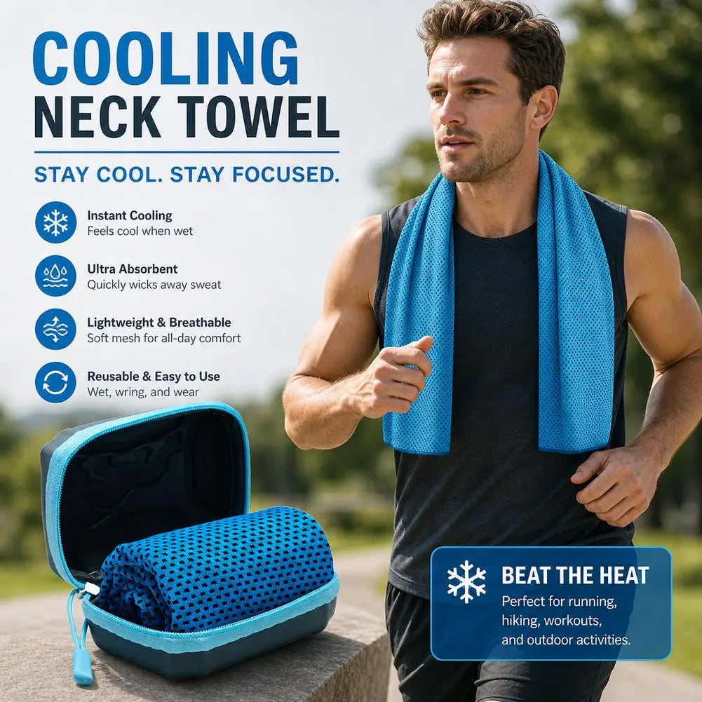 Cooling Towel for Sports & Yoga | Quick Dry Microfiber 30x80cm