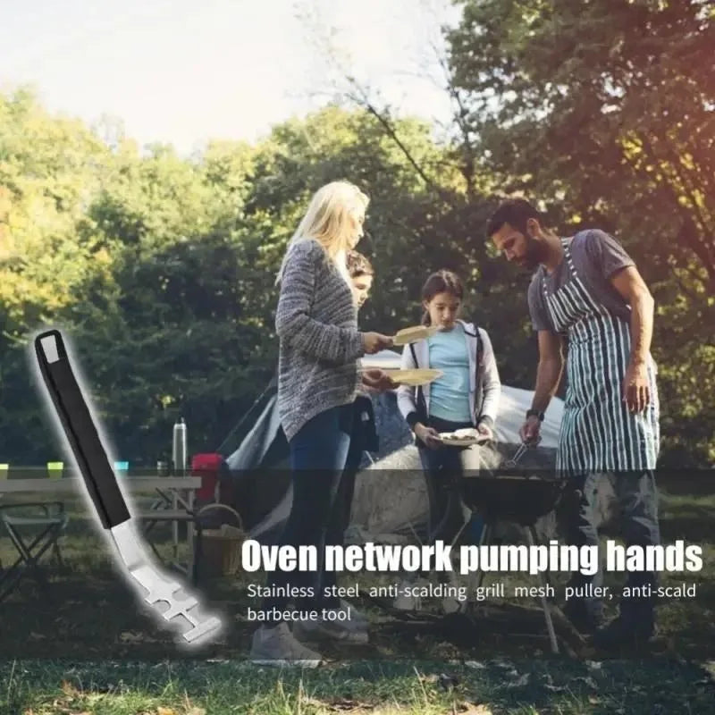 Heat-Resistant Grill Grate Lifter Tool | BBQ Accessory