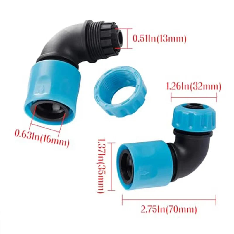 Garden Hose Joint Elbow Quick Connectors Sprinklers Irrigation Car