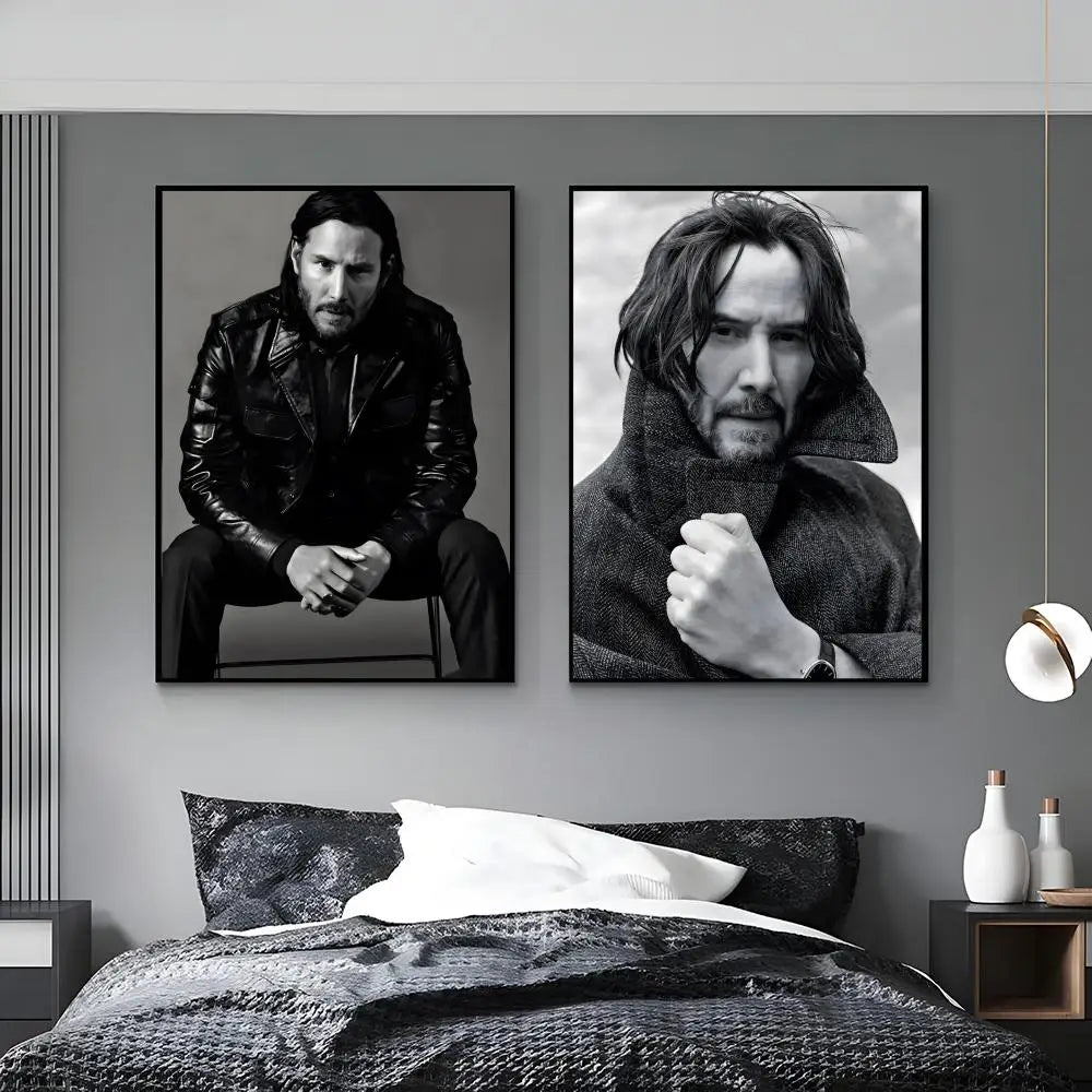 Keanu Reeves HD Wall Poster – Waterproof Aesthetic Decor
