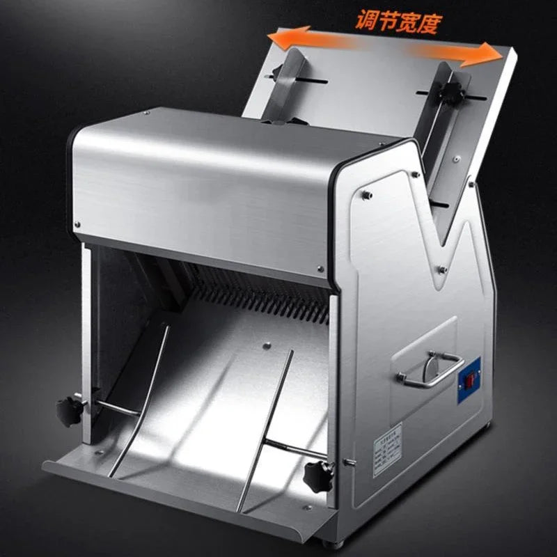 Commercial Electric Bread Slicer – 31-Slice Stainless Steel 370W