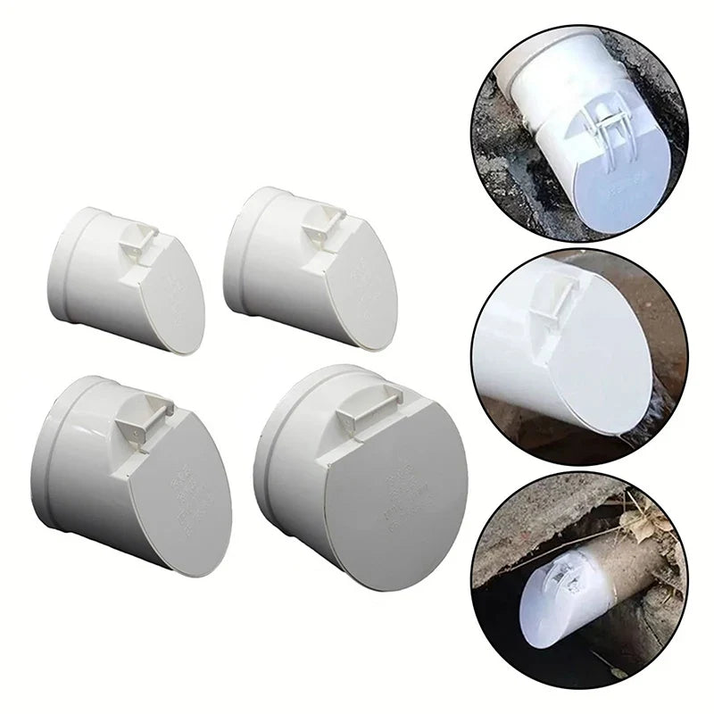 PVC Floor Drain Valve 50–160mm | Anti-Odor & Anti-Rat Cover