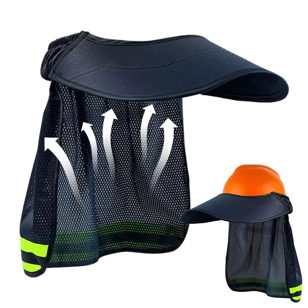 Hard Hat Neck Shade with Reflective Strip | Safety Helmet