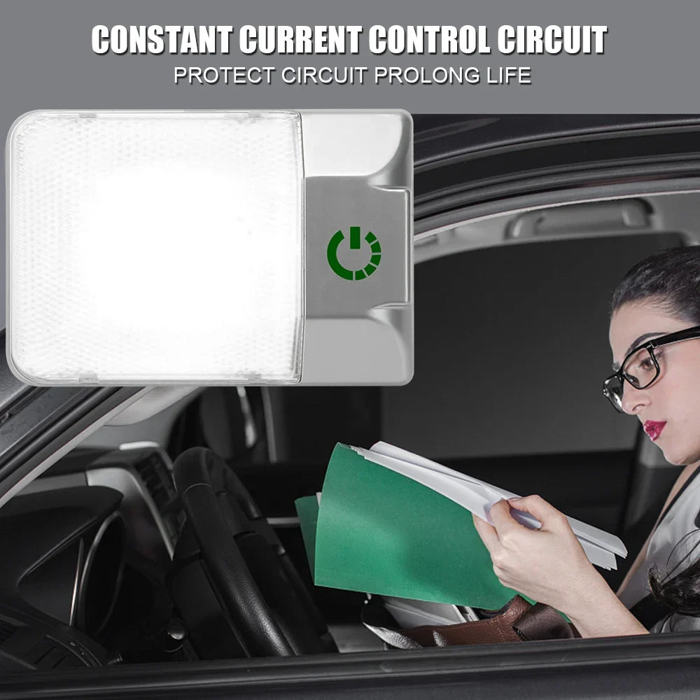 12V LED Dome Light for RV & Camper | Touch Dimmer Ceiling Lamp