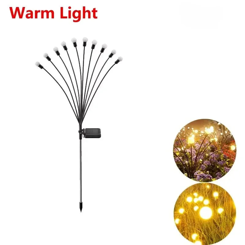 Solar Firefly String Lights – Outdoor Garden Lawn Stake Light