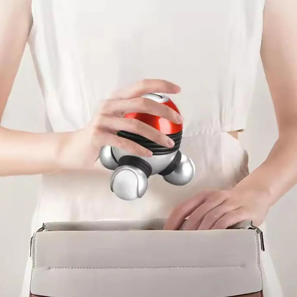 Mini Portable Handheld Vibrating Massager with LED Light