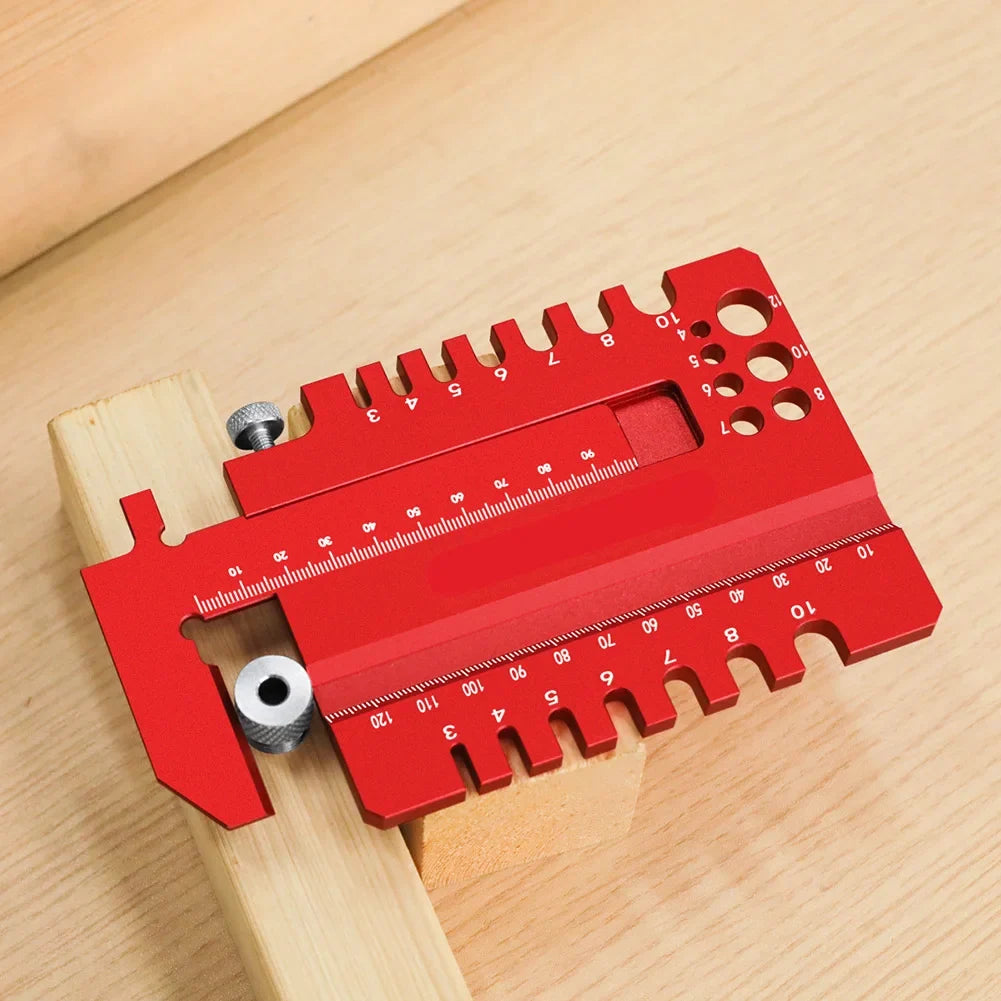 2-in-1 Woodworking Tenon Gauge & Caliper | Table Saw Jig
