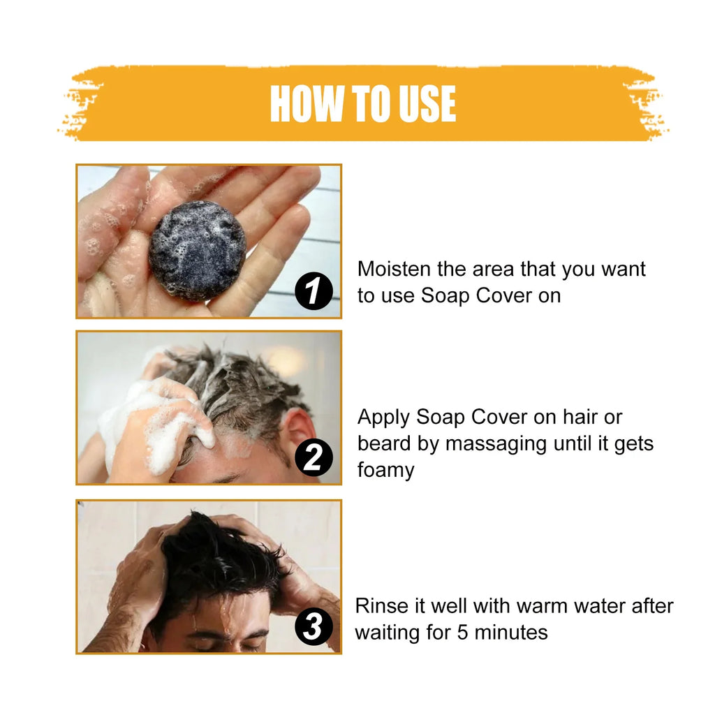 East Moon Hair Darkening Shampoo Bar | He Shou Wu Polygonum