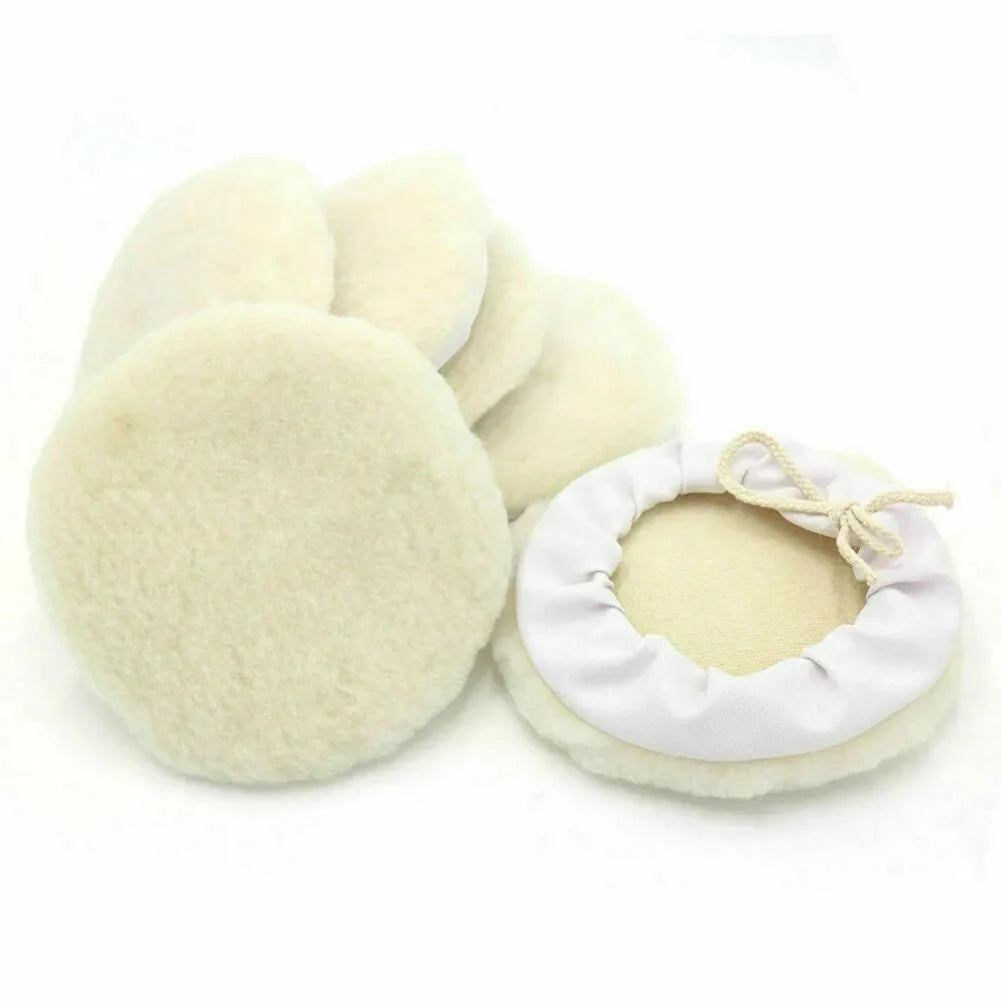 Car Lambs Wool Bonnet Buffing Wheel Pad Buffer Polishing Polisher 6