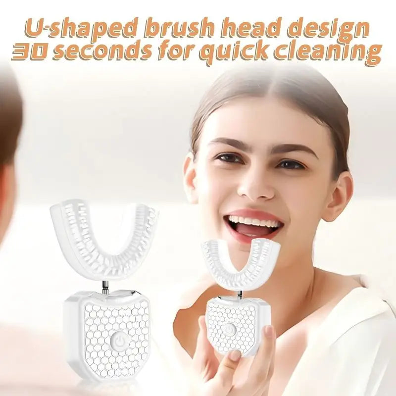 U-Shaped Electric Toothbrush Set with Teeth Whitening Lamp