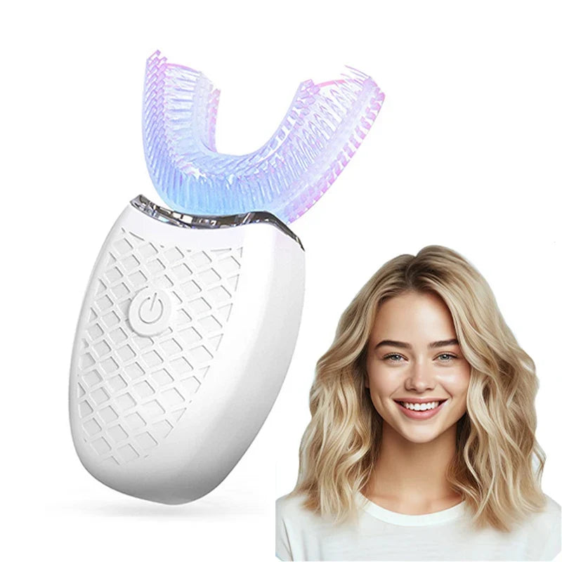 U-Shaped Electric Toothbrush – 360° Hands-Free Whitening
