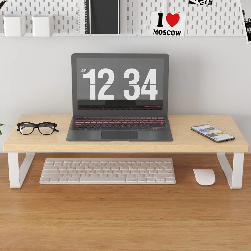 Monitor Stand & Desk Organizer – Iron Storage Shelf Riser