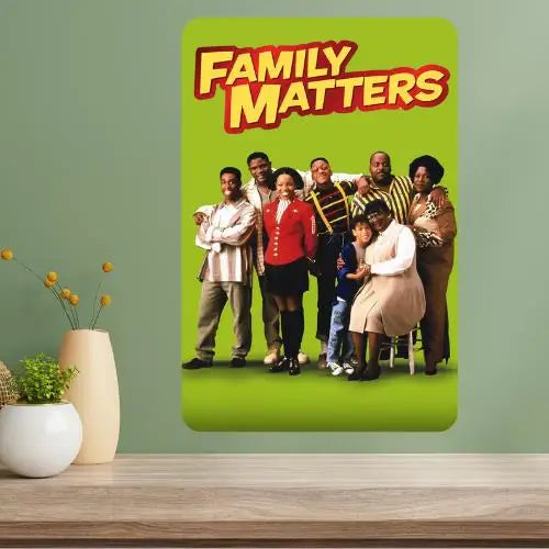 Family Matters Metal TV Show Poster Sign | Retro Wall Decor