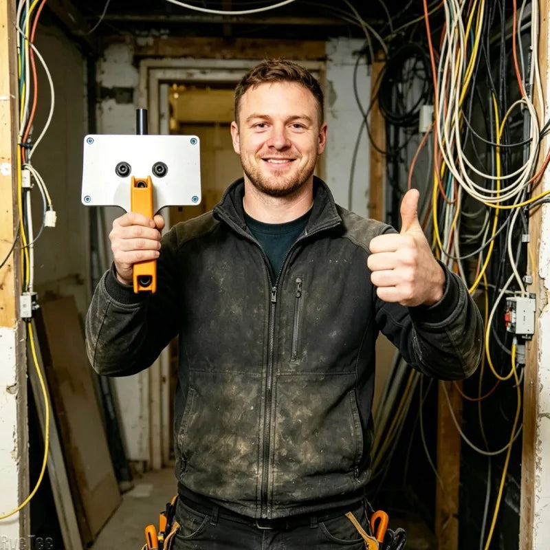 Heavy-Duty Drill-Powered Wire Puller for Electricians