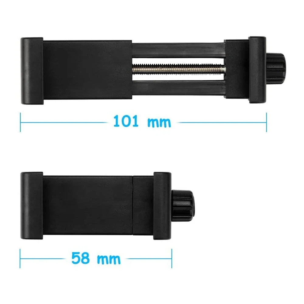 360° Phone Clip Tripod Mount Adapter – Universal 1/4 Screw