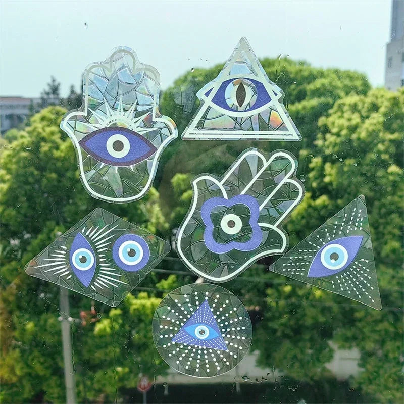 Rainbow Sun Catcher Wall Stickers Light PVC Window Film Self Adhesive