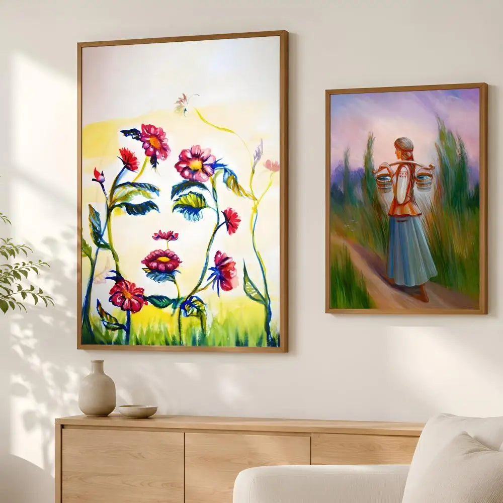 Abstract Art Wall Poster – Self-Stick Waterproof HD Decor