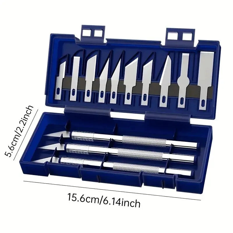 13-Piece Metal Carving Knife Pen Set | DIY Precision Cutting Kit