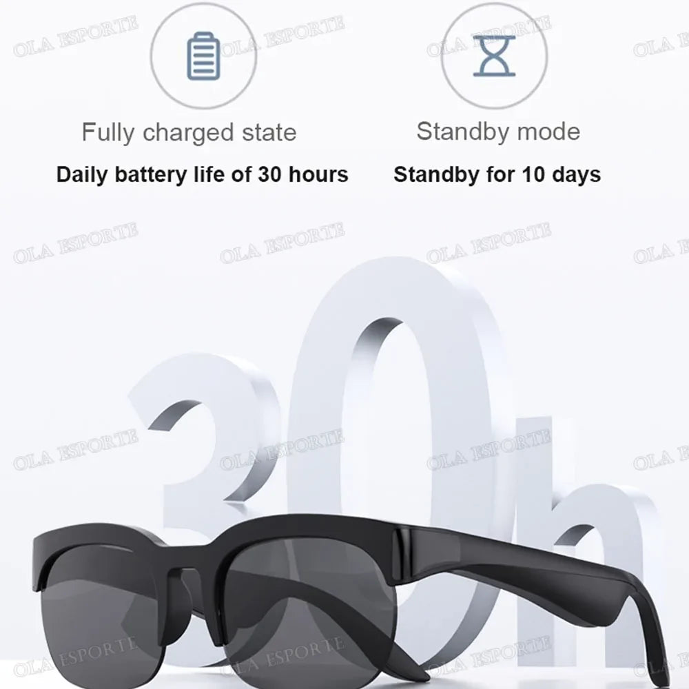 Smart Glasses V5 3 Bluetooth Call Headphones Outdoor Sports