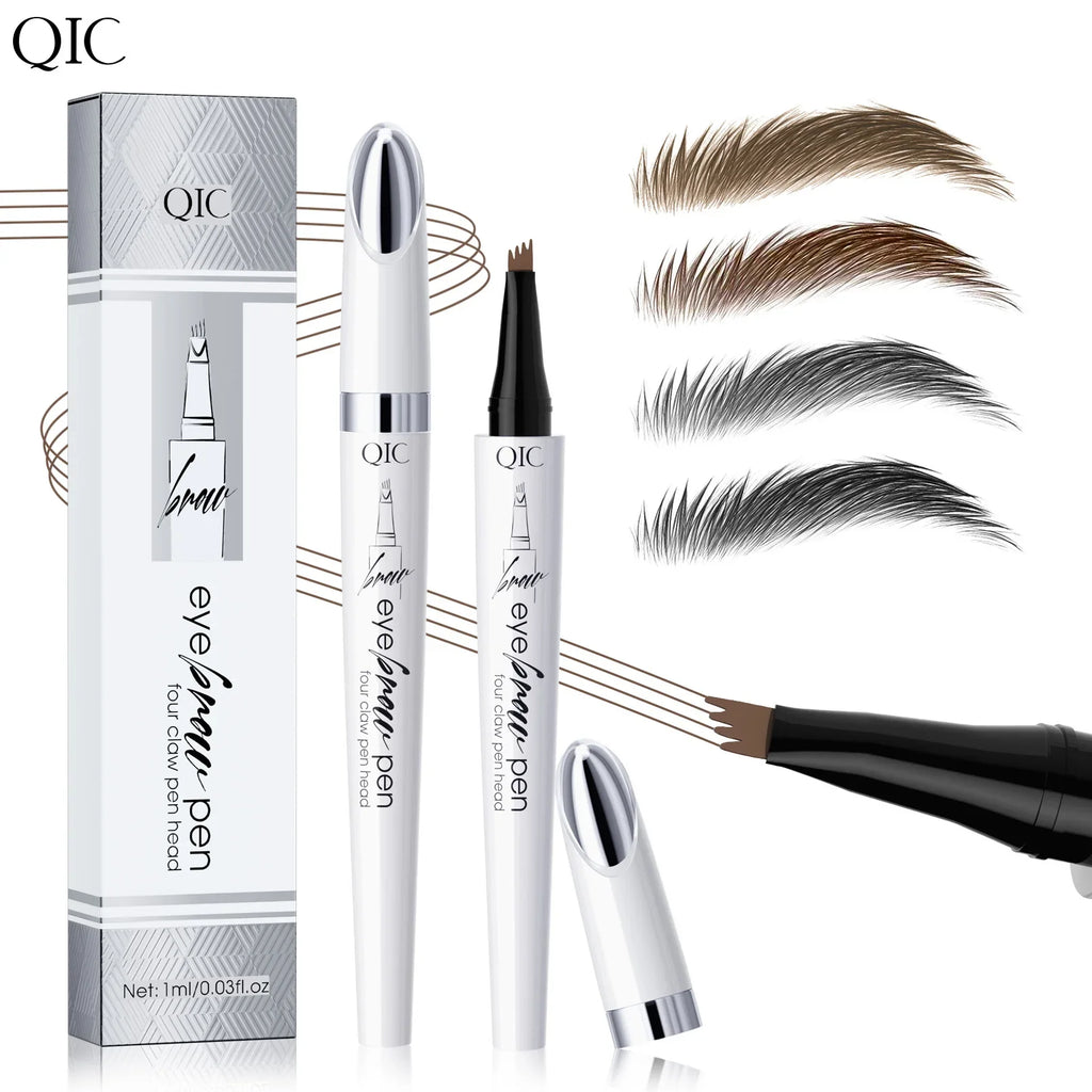 QIC 4-Tip Waterproof Microblading Eyebrow Pen | 4 Colors