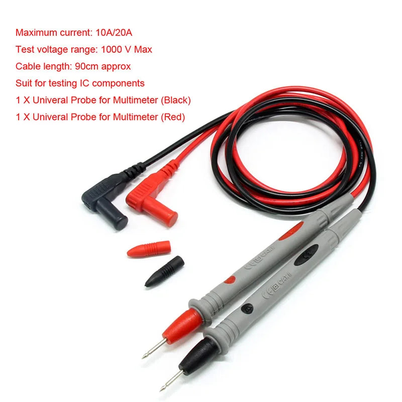 Universal Digital Multimeter Test Leads 1000V 20A Waterproof Voltage