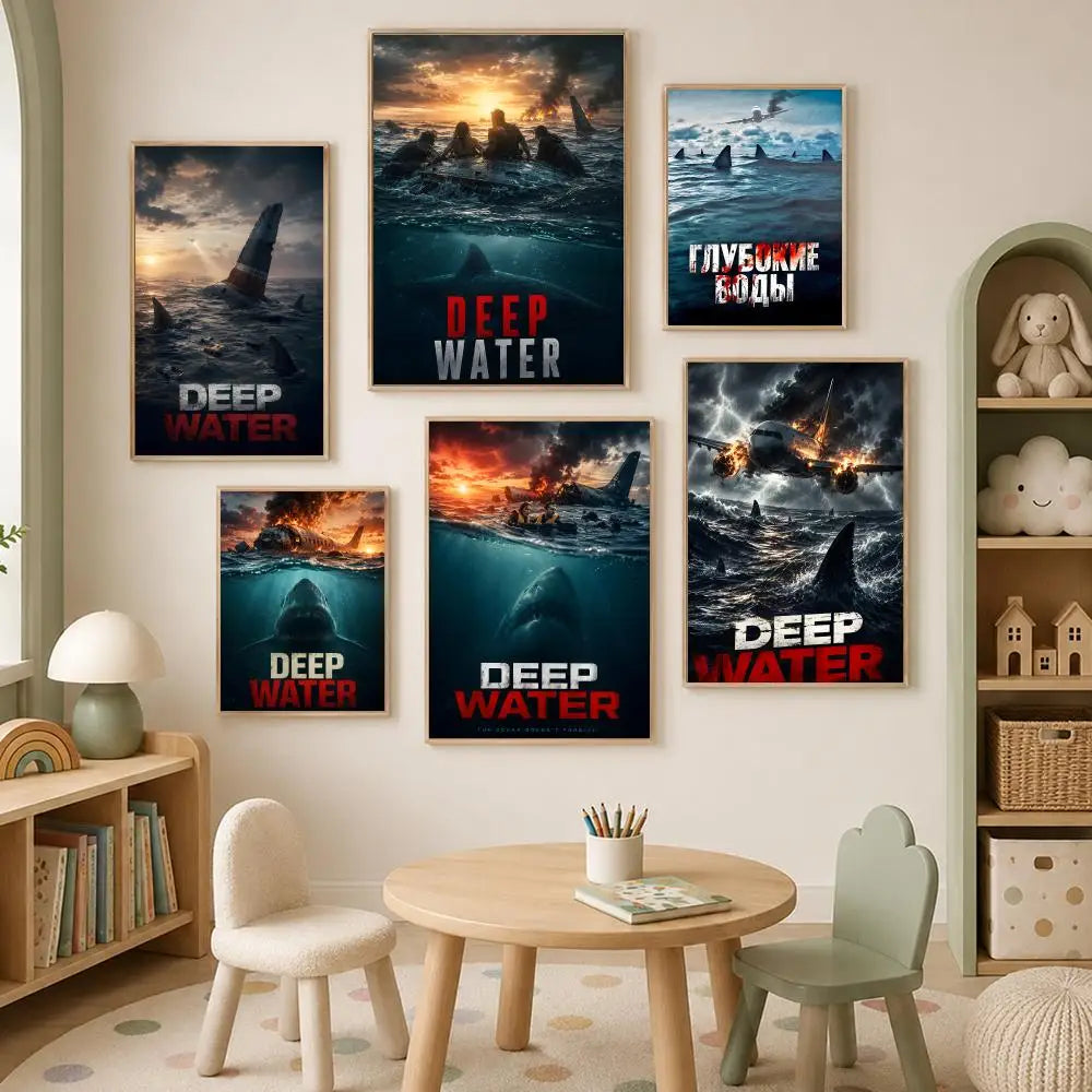 Deep Water Movie HD PVC Self-Stick Wall Poster | Waterproof Art