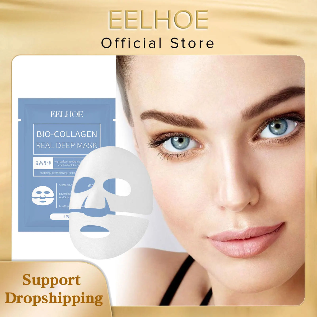 EELHOE Bio Collagen Face Mask – Firm, Brighten & Hydrate