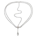 Multi-Layer Rhinestone Forehead Chain Bridal Headpiece