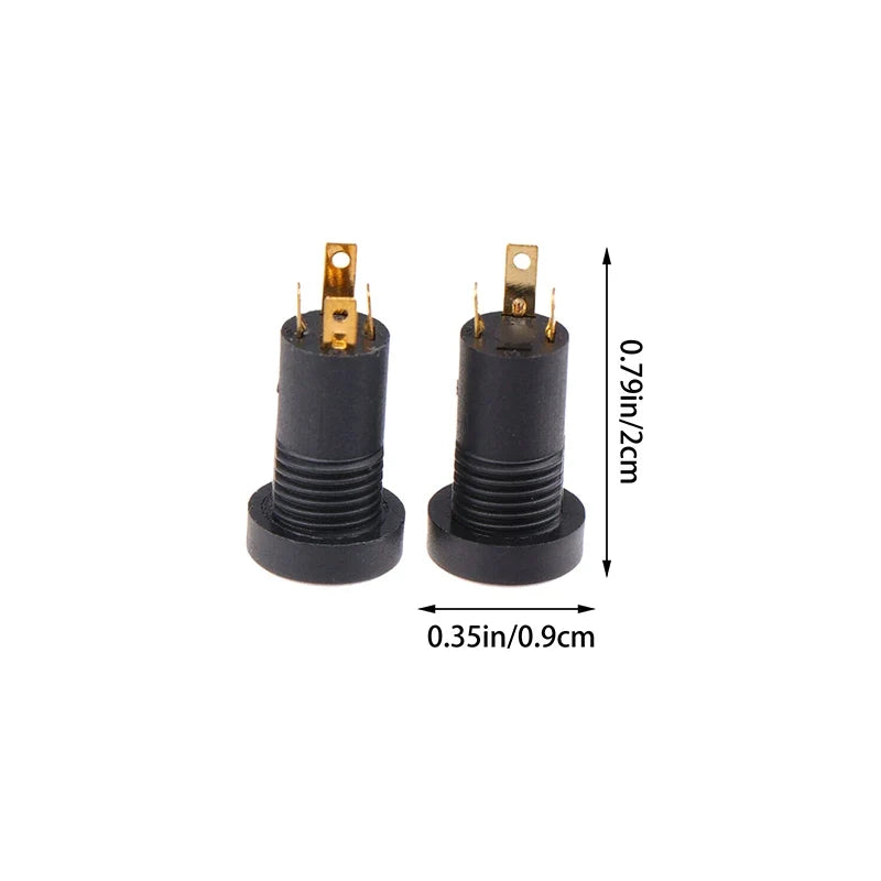 3.5mm Female Audio Jack Socket 3/4 Pin Stereo Connector – 5 Pack