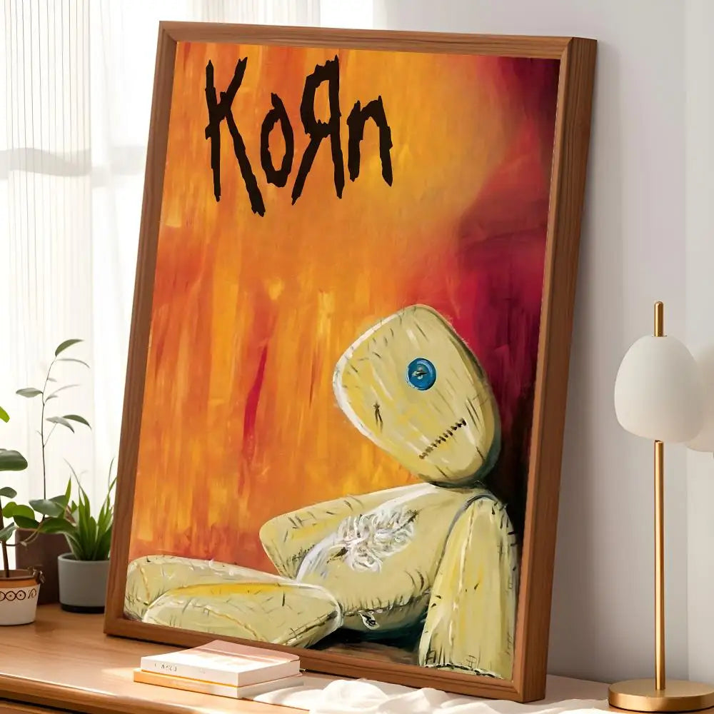 Korn Band Self-Stick HD Waterproof Wall Art Poster